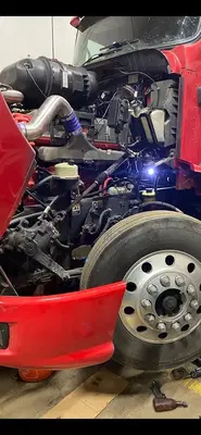 Red Mechanic Truck Repair Shop