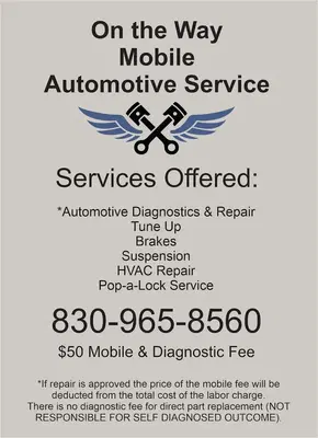On The Way mobile automotive services