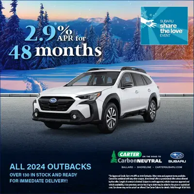 Carter Subaru of Shoreline Parts Department
